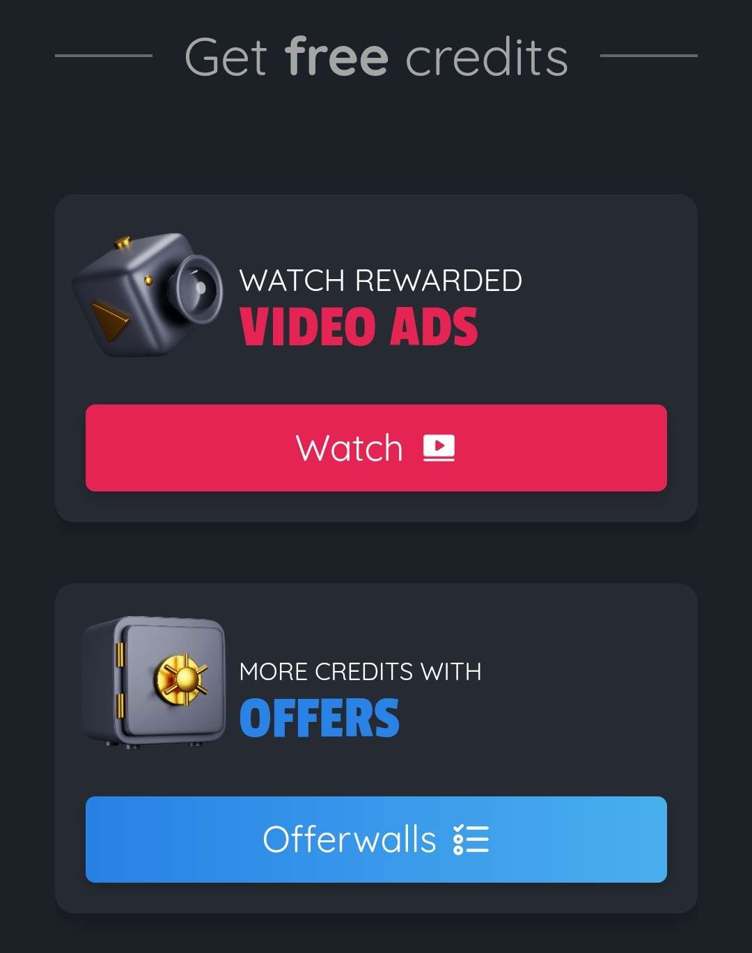 free credits on mobile