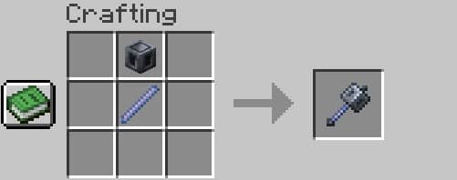 The Mace recipe in Minecraft