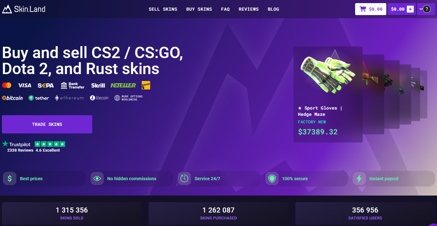 A site where you can exchange CS2 skins