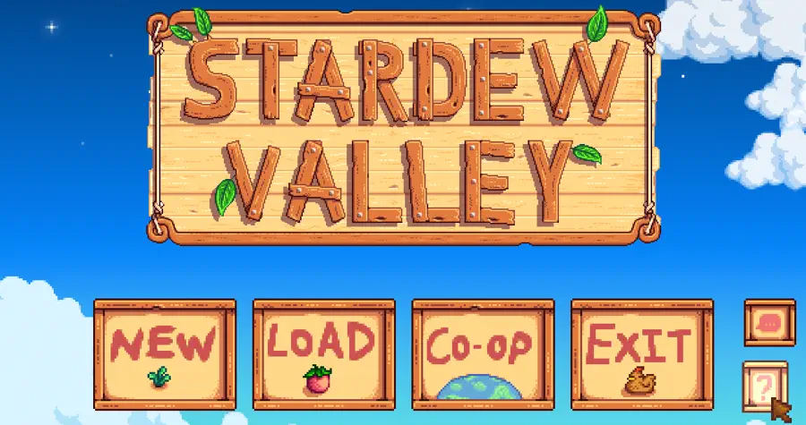 Click on the 'CO-OP' button Stardew Valley co-op menu